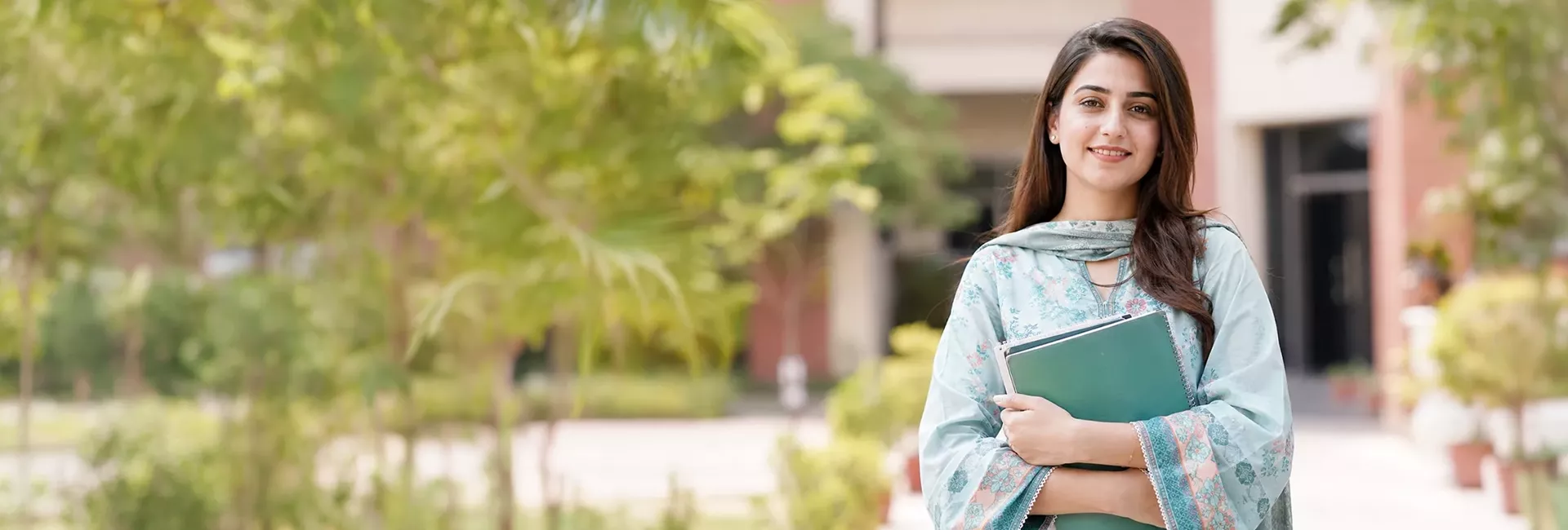 A SuperTech student on campus